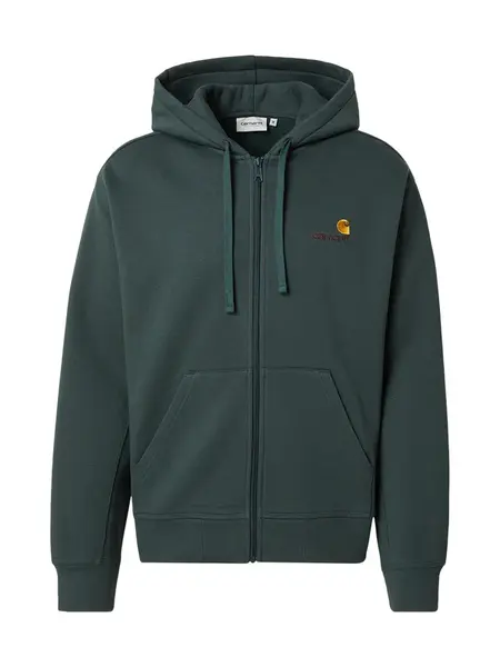 Carhartt WIP Tepláková bunda  tmavozelená