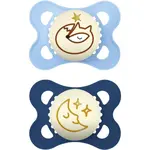 MAM Original Night 0m+ dudlík Blue 2 ks