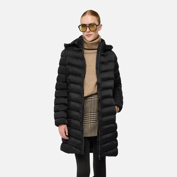 Black Women's Quilted Jacket Geox Zosma - Women's