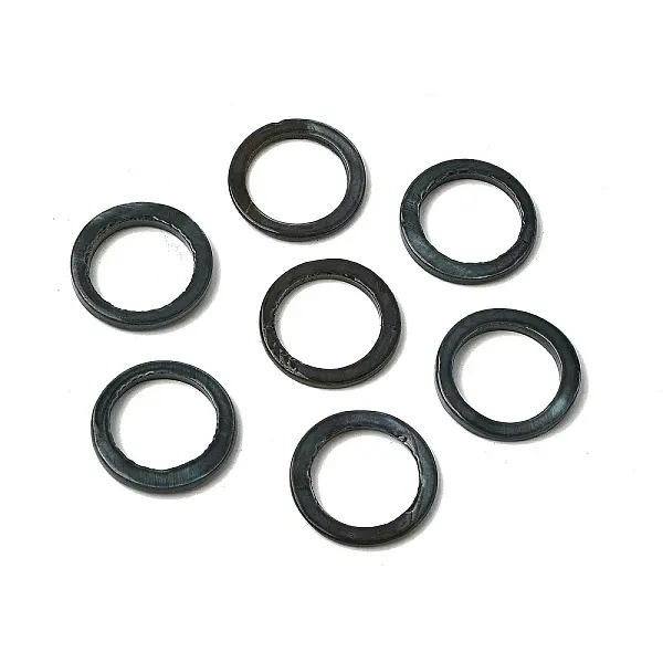 Spray Painted Natural Freshwater Shell Linking Rings