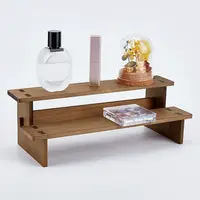 2-Tier Wood Model Toy Display Riser