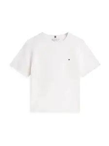 TOMMY HILFIGER Tričko 'Boxy Interlock'  biela
