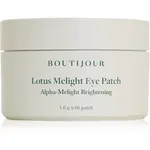 BOUTIJOUR Lotus Melight Eye Patch hydrogélová maska na očné okolie proti vráskam a tmavým kruhom 33 pár