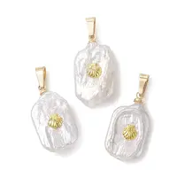 Natural Baroque Pearl Keshi Pearl Pendants