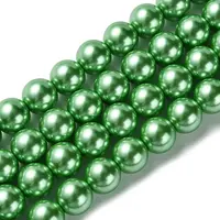 Electroplate Glass Pearl Beads Strands