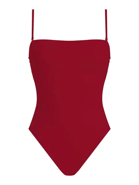 Calvin Klein Swimwear Jednodielne plavky 'Essentials'  tmavočervená