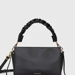 Kožená kabelka Coccinelle černá barva