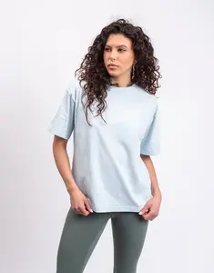 Tričko Organic Basics True Boxy Tee Light Blue
