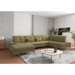 Sit & More SEDACÍ SOUPRAVA, textil, olivově zelená