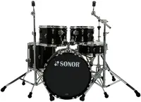 Sonor AQX Kids Black Midnight Sparkle 5 Piece Drum Set