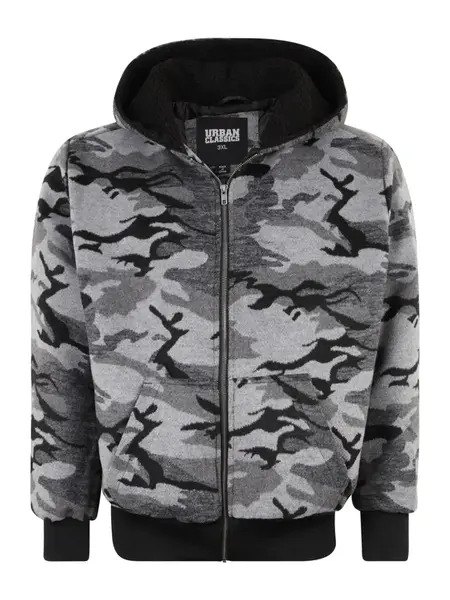 Urban Classics Prechodná bunda  sivá / tmavosivá / čierna