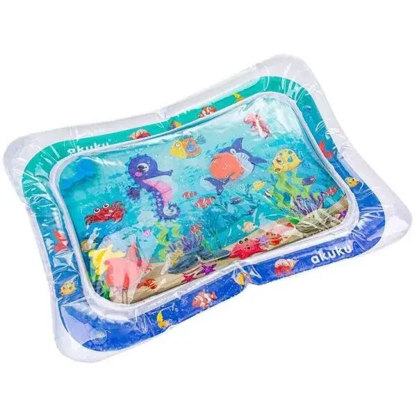 AKUKU INTERAKTÍVNA VODNÁ PODLOŽKA MORSKÝ SVET Detská interaktívna nafukovacia podložka na vodu, mix, veľkosť