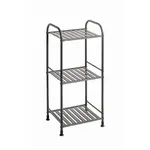 REGÁL, antracitová, ocel, 33/75/28 cm