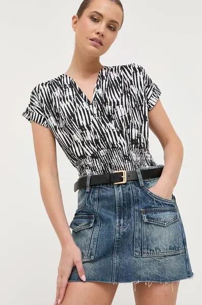 Džínová sukně Miss Sixty tmavomodrá barva, mini