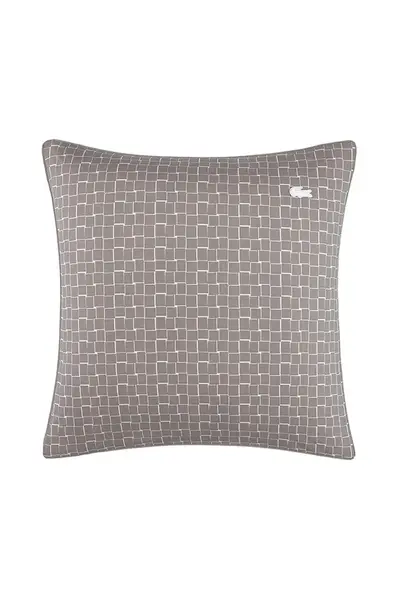 Bavlněný povlak na polštář Lacoste L BLOCK Greige 65 x 65 cm