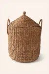 Úložný koš Calma House Braid 45 x 32 cm oranžová barva