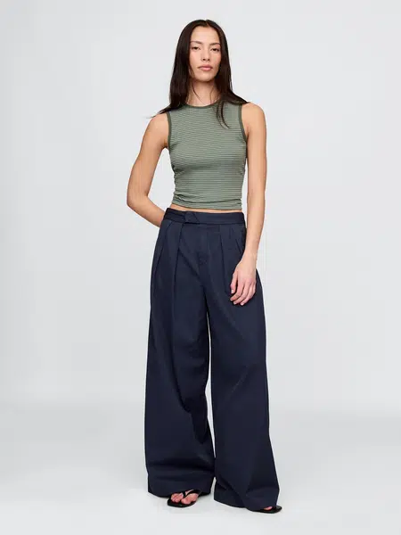 GAP High Rise Wide Trousers - Women's