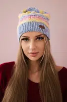 Kesi Čapica s fleece Patrycja K254 fialová + modrá