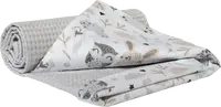 Medi Partners Blanket 75x100 cotton + cotton Waffle – Polana + gray waffle