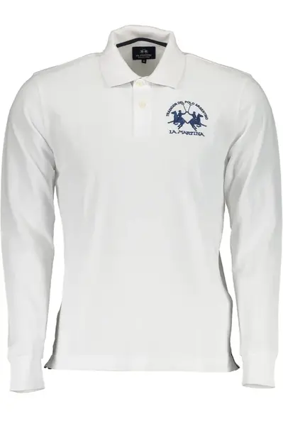 Pánske biele polokošele s dlhým rukávom