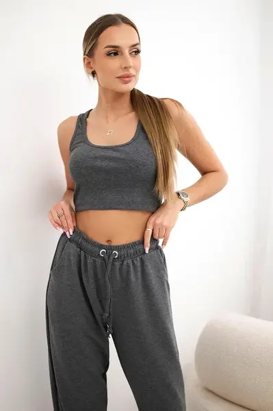 Set top+pants graphite