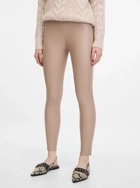 Beige women's leggings ORSAY - Women's