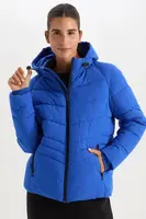 DEFACTO Fit Water Repellent Puffer Jacket Hooded Zippered Pocket