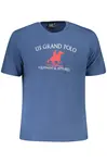 Modré tričko US Grand Polo s krátkym rukávom