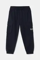 Dětské bavlněné tepláky EA7 Emporio Armani