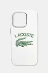 Obal na telefon Lacoste iPhone 16 Pro 6.3 bílá barva, LCHMP16LUCRH