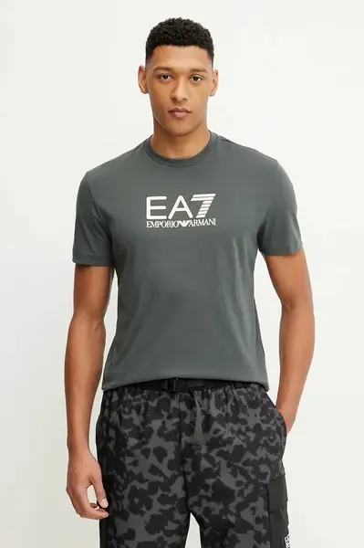 Bavlněné tričko EA7 Emporio Armani