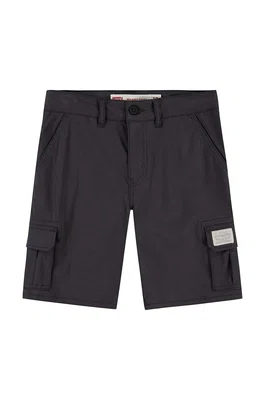 Dětské kraťasy Levi's černá barva