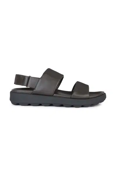 Kožené sandály Geox U SPHERICA EC6 pánské, hnědá barva, U45GWC 00085 C6006