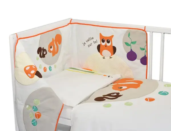 TULIMI 3D Luxusní set 135x100, mantinel + povlečení do postýlky