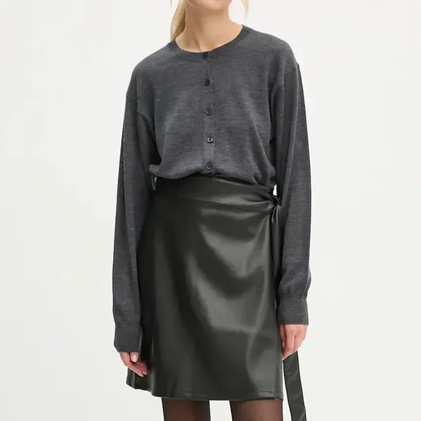 Vlněný svetr By Malene Birger MONTIE šedá barva, lehký, Q72580003