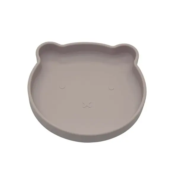 Bo Jungle silikonový talíř s přísavkou Bear Pastel Pink