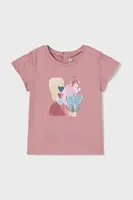 Dětské tričko Mayoral růžová barva, 1049
