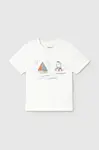 Dětské bavlněné tričko Mayoral bílá barva, s potiskem, 1059