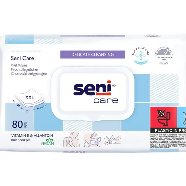 Seni care Vlhčené ubrousky vitamin E & Allantoin 80 ks
