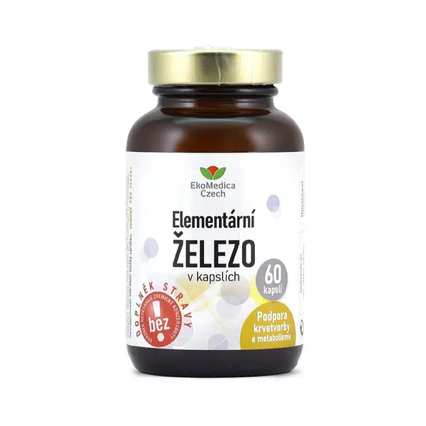 Ekomedica Elementární železo v kapslích 60 kapslí