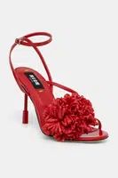 Sandály MSGM červená barva, 3841MDS560