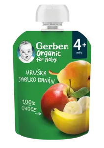 Gerber Organic Kapsička Hruška/jablko/banán BIO 90 g