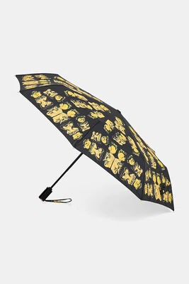 Deštník Moschino černá barva, 8302