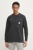 Bavlněné tričko s dlouhým rukávem adidas Originals Wabash černá barva, JP4479
