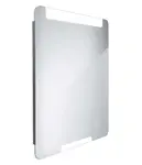 Nimco Zrkadlá - Zrkadlo s LED s osvetlením, 60x80 cm, hliník ZP 22002