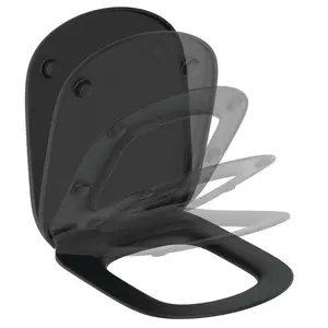 Ideal Standard Tesi - WC sedátko softclose, černá T3529V3