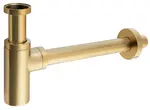 Sapho Příslušenství - Umyvadlový sifon 1 1/4, odpad 32 mm, kulatý, matná zlatá SI519