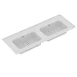 Ideal Standard Strada II - Nábytkové dvojumývadlo 124x46 cm, bez otvoru na batériu, s Ideal Plus, biela T3636MA