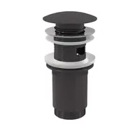 Alcadrain Príslušenstvo - Umývadlová výpusť, ClickClack, matný kefovaný gun metal A392-GM-B