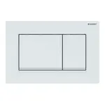 Geberit Sigma20 - Ovládacie tlačidlo na 2 množstvá splachovania, biela/biela mat 115.883.11.1